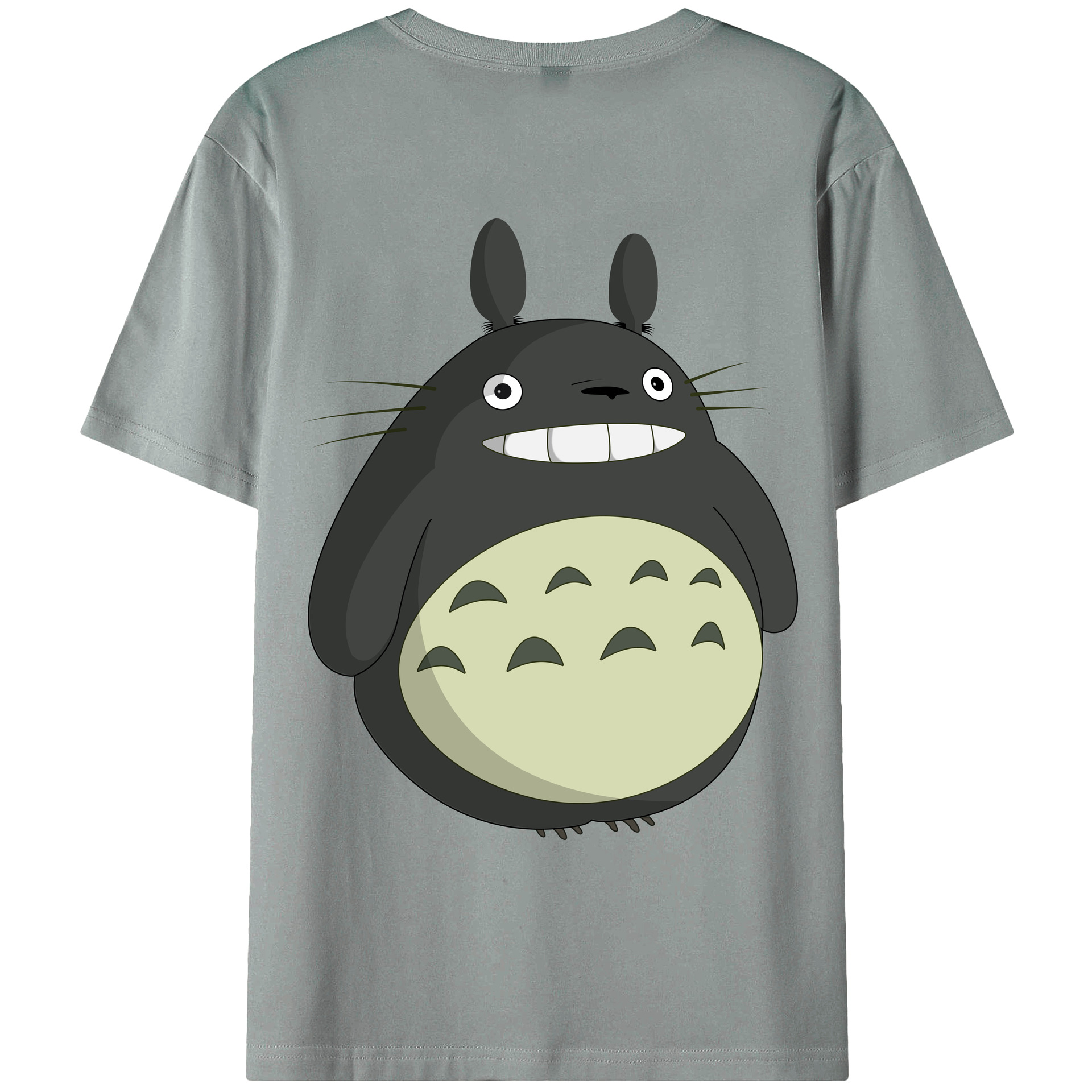 （画像用） となりのトトロ 草壁メイ 草壁サツキ My Neighbor Totoro Satsuki Kusakabe Mei Kusakabe 綿100％ メンズ半袖Tシャツ（バックプリント） 通気性